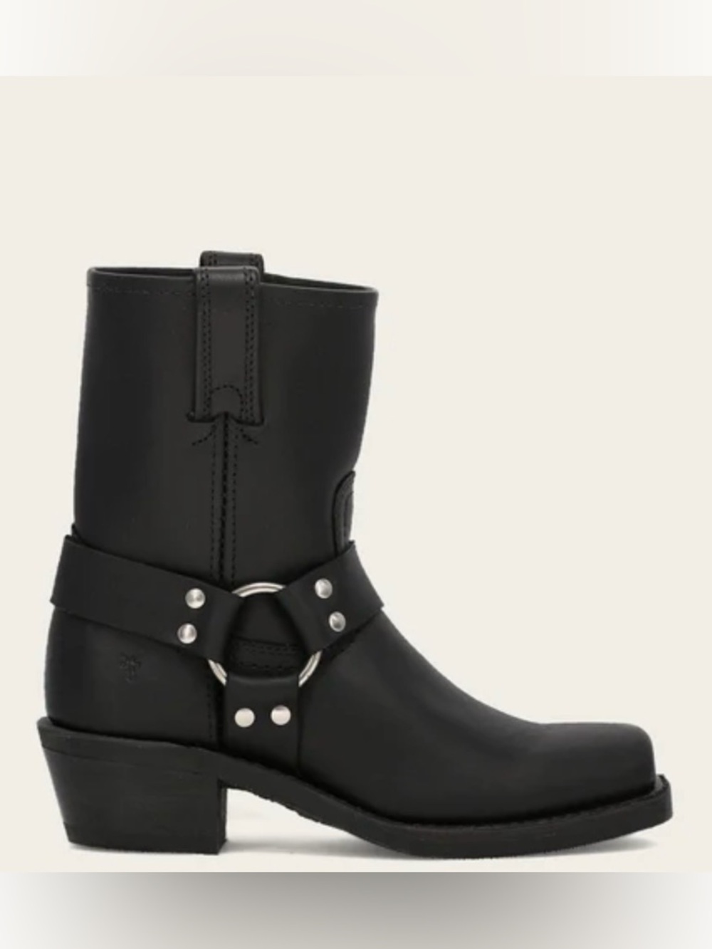 Frye Women's Black Leather 8R Harness Boot 7.5
